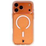 Carcasa Bizon SparklO cu MagSafe compatibila cu iPhone 17 Pro Max, Glitter Light Orange 2 - lerato.ro