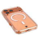 Carcasa Bizon SparklO cu MagSafe compatibila cu iPhone 17 Pro Max, Glitter Light Orange 4 - lerato.ro