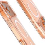 Carcasa Bizon SparklO cu MagSafe compatibila cu iPhone 17 Pro Max, Glitter Light Orange 5 - lerato.ro