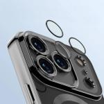 Carcasa cu protectie pentru camera Bizon GuardO cu MagSafe compatibila cu iPhone 17 Pro Max, Transparent / Negru 4 - lerato.ro