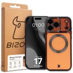 Carcasa cu protectie pentru camera Bizon GuardO cu MagSafe compatibila cu iPhone 17 Pro Max, Transparent / Negru 6 - lerato.ro