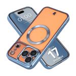 Carcasa cu protectie pentru camera Bizon GuardO cu MagSafe compatibila cu iPhone 17 Pro Max, Transparent / Albastru 3 - lerato.ro