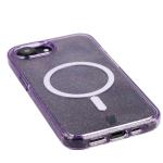 Carcasa Bizon SparklO cu MagSafe compatibila cu iPhone 17e / 16e, Glitter Purple 4 - lerato.ro