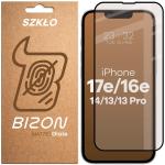 Folie sticla securizata Bizon Glass Matte compatibila cu iPhone 17e / 16e, Negru 2 - lerato.ro