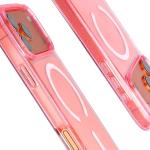 Carcasa Bizon SparklO cu MagSafe compatibila cu iPhone 17 Pro Max, Glitter Pink 5 - lerato.ro