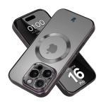 Carcasa cu protectie pentru camera Bizon GuardO cu MagSafe compatibila cu iPhone 16 Pro, Transparent / Negru 3 - lerato.ro