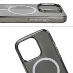 Carcasa Bizon SparklO cu MagSafe compatibila cu iPhone 16 Pro, Glitter Black 6 - lerato.ro