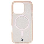 Carcasa Bizon SparklO cu MagSafe compatibila cu iPhone 16 Pro, Glitter Orange 2 - lerato.ro