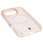 Carcasa Bizon SparklO cu MagSafe compatibila cu iPhone 16 Pro, Glitter Orange 4 - lerato.ro