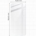 Set protectie 4in1 Bizon Clear 2 Pack, 3 folii sticla ecran + 1 folie sticla camera foto, compatibil cu iPhone 16 Plus, Transparent 3 - lerato.ro