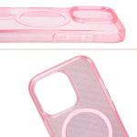 Carcasa Bizon SparklO cu MagSafe compatibila cu iPhone 16 Pro, Glitter Pink 6 - lerato.ro