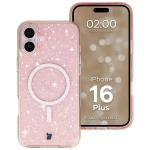 Carcasa Bizon SparklO cu MagSafe compatibila cu iPhone 16 Plus, Glitter Orange 3 - lerato.ro