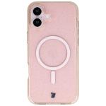 Carcasa Bizon SparklO cu MagSafe compatibila cu iPhone 16 Plus, Glitter Orange 2 - lerato.ro