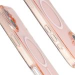 Carcasa Bizon SparklO cu MagSafe compatibila cu iPhone 16 Plus, Glitter Orange 5 - lerato.ro
