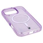 Carcasa Bizon SparklO cu MagSafe compatibila cu iPhone 16 Pro, Glitter Purple 4 - lerato.ro