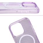 Carcasa Bizon SparklO cu MagSafe compatibila cu iPhone 16 Pro, Glitter Purple 6 - lerato.ro