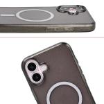 Carcasa Bizon SparklO cu MagSafe compatibila cu iPhone 16 Plus, Glitter Black 6 - lerato.ro