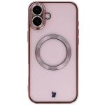 Carcasa cu protectie pentru camera Bizon GuardO cu MagSafe compatibila cu iPhone 16 Plus, Transparent / Roz 2 - lerato.ro