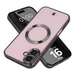 Carcasa cu protectie pentru camera Bizon GuardO cu MagSafe compatibila cu iPhone 16 Plus, Transparent / Negru 3 - lerato.ro