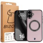 Carcasa cu protectie pentru camera Bizon GuardO cu MagSafe compatibila cu iPhone 16 Plus, Transparent / Negru 6 - lerato.ro