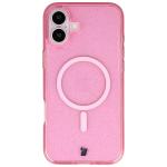 Carcasa Bizon SparklO cu MagSafe compatibila cu iPhone 16 Plus, Glitter Pink 3 - lerato.ro