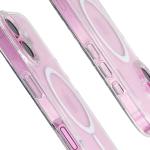 Carcasa Bizon SparklO cu MagSafe compatibila cu iPhone 16, Glitter Clear 5 - lerato.ro