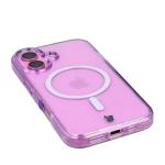 Carcasa Bizon SparklO cu MagSafe compatibila cu iPhone 16, Glitter Purple 4 - lerato.ro