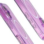 Carcasa Bizon SparklO cu MagSafe compatibila cu iPhone 16, Glitter Purple 5 - lerato.ro