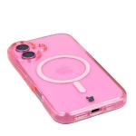 Carcasa Bizon SparklO cu MagSafe compatibila cu iPhone 16, Glitter Pink 4 - lerato.ro