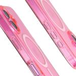 Carcasa Bizon SparklO cu MagSafe compatibila cu iPhone 16, Glitter Pink 5 - lerato.ro