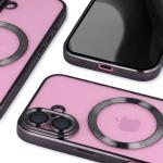 Carcasa cu protectie pentru camera Bizon GuardO cu MagSafe compatibila cu iPhone 16, Transparent / Negru 5 - lerato.ro