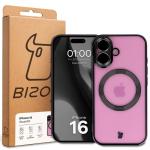 Carcasa cu protectie pentru camera Bizon GuardO cu MagSafe compatibila cu iPhone 16, Transparent / Negru 6 - lerato.ro