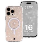 Carcasa Bizon SparklO cu MagSafe compatibila cu iPhone 16 Pro Max, Glitter Clear 3 - lerato.ro