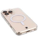 Carcasa Bizon SparklO cu MagSafe compatibila cu iPhone 16 Pro Max, Glitter Clear 4 - lerato.ro