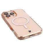 Carcasa Bizon SparklO cu MagSafe compatibila cu iPhone 16 Pro Max, Glitter Orange 4 - lerato.ro