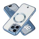 Carcasa cu protectie pentru camera Bizon GuardO cu MagSafe compatibila cu iPhone 16 Pro Max, Transparent / Albastru 3 - lerato.ro