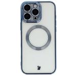 Carcasa cu protectie pentru camera Bizon GuardO cu MagSafe compatibila cu iPhone 16 Pro Max, Transparent / Albastru 2 - lerato.ro