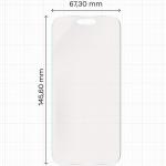 Folie protectie Bizon Glass Film Sun compatibila cu iPhone 16 Pro, Transparent 3 - lerato.ro