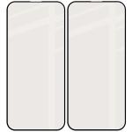 Set 2 folii sticla securizata Bizon Glass Matte Duo compatibile cu iPhone 16 Pro Max, Negru 5 - lerato.ro