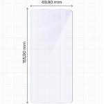 Folie sticla hibrid Bizon Glass Mule compatibila cu Motorola Moto G86 5G, Transparent 3 - lerato.ro