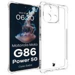 Carcasa Bizon Salpa compatibila cu Motorola Moto G86 Power, Transparent 3 - lerato.ro