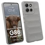 Carcasa Bizon Tur compatibila cu Motorola Moto G86 Power 5G, Light Grey 3 - lerato.ro