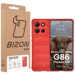 Carcasa Bizon Tur compatibila cu Motorola Moto G86 Power 5G, Rosu 9 - lerato.ro