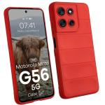 Carcasa Bizon Tur compatibila cu Motorola Moto G56 5G, Rosu 3 - lerato.ro