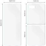 Set protectie Bizon Hydrogel Pack, 1x Folie Ecran si 1x Folie Spate, compatibil cu Motorola Razr 60 Ultra, Transparent 3 - lerato.ro