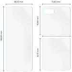 Set protectie Bizon Hydrogel Pack, 1x Folie Ecran si 1x Folie Spate, compatibil cu Motorola Razr 60, Transparent 3 - lerato.ro