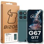 Carcasa Bizon Salpa compatibila cu Motorola Moto G67 5G / G77 5G, Transparent 8 - lerato.ro
