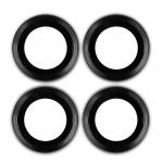 Folie sticla securizata camera foto Bizon Glass Snap Lens compatibila cu Motorola Moto G67 5G / G77 5G, Negru 3 - lerato.ro