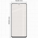 Folie sticla securizata Bizon Glass Matte compatibile cu Motorola Moto G86 5G / G86 Power 5G, Negru 3 - lerato.ro