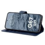 Husa flip cover Bizon Pocket compatibila cu Motorola Moto G67 5G / G77 5G, Navy Blue 6 - lerato.ro